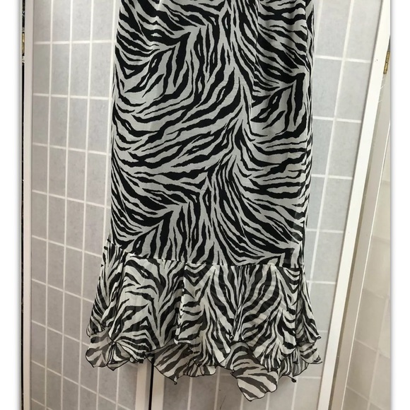 La Femme Gilar, skirt, long, black/white, size 4.: - Picture 4 of 7